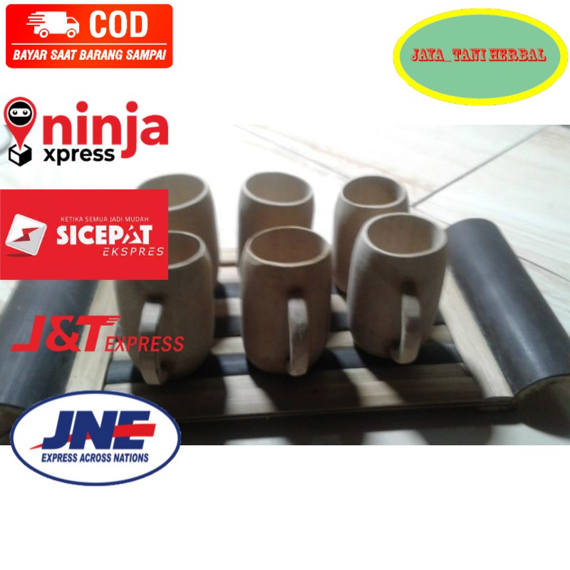 Jaya_tani herbal_ GELAS BMBU CANTIK SATU SET