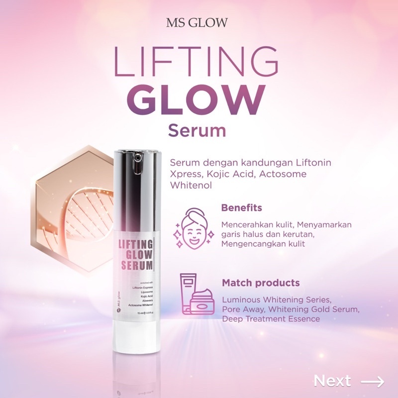 MS GLOW LIFTING GLOW SERUM / SERUM LIFTING GLOW MS GLOW / LIFTING SERUM MS GLOW / SERUM WAJAH