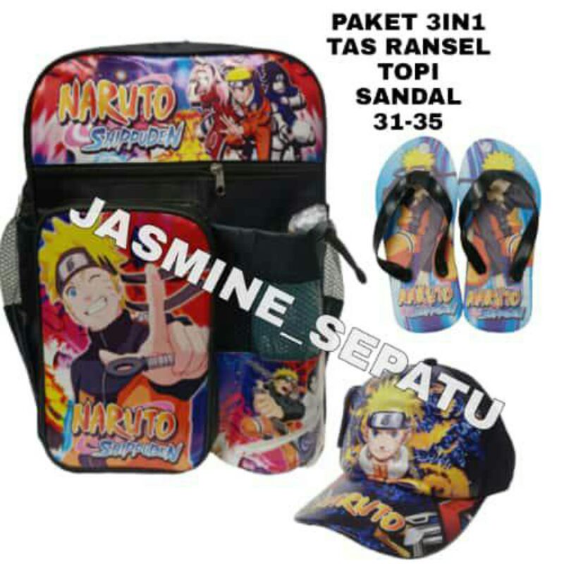 Tas naruto sekolah anak laki laki sd tas termurah