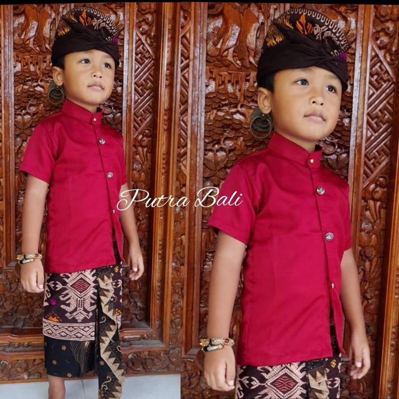 (Baju Saja) Baju yoko anak lengan pendek / kemeja anak bali