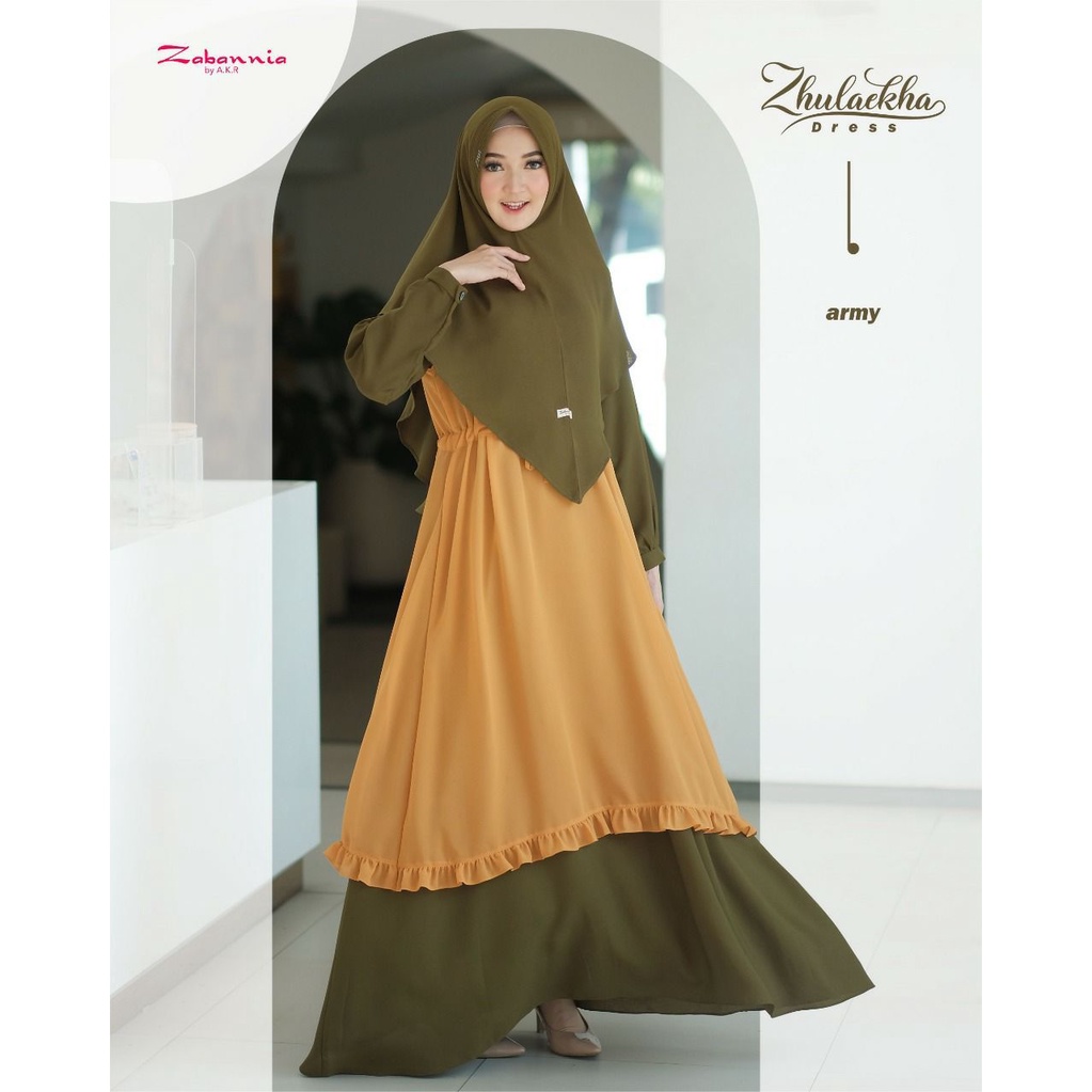 GAMIS ZABBANIA ZULEKHA BEST SELLER LEBARAN