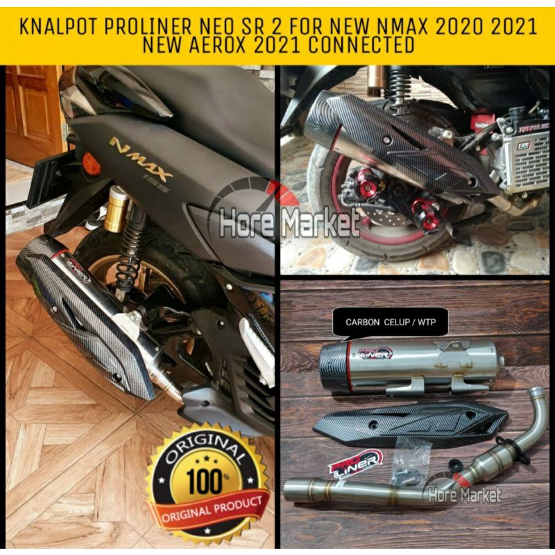KNALPOT PROLINER NEO SR 2 ORIGINAL NEW NMAX 2020 2021 ABS NON ABS