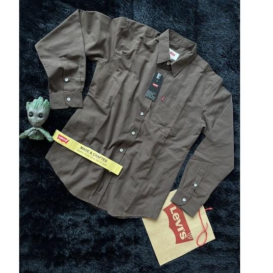 Lagi Tren.. Kemeja levis 501 pria kasual  Baju kemeja levis panjang Original