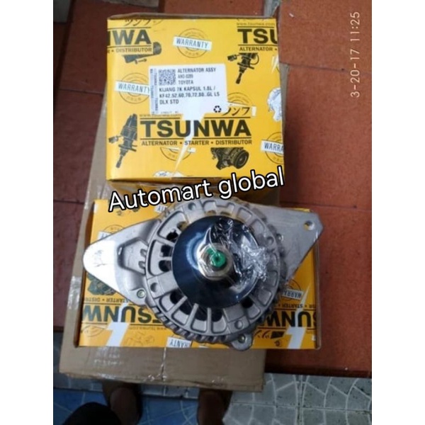 alternator dinamo cas kijang 7k capsul 1800cc