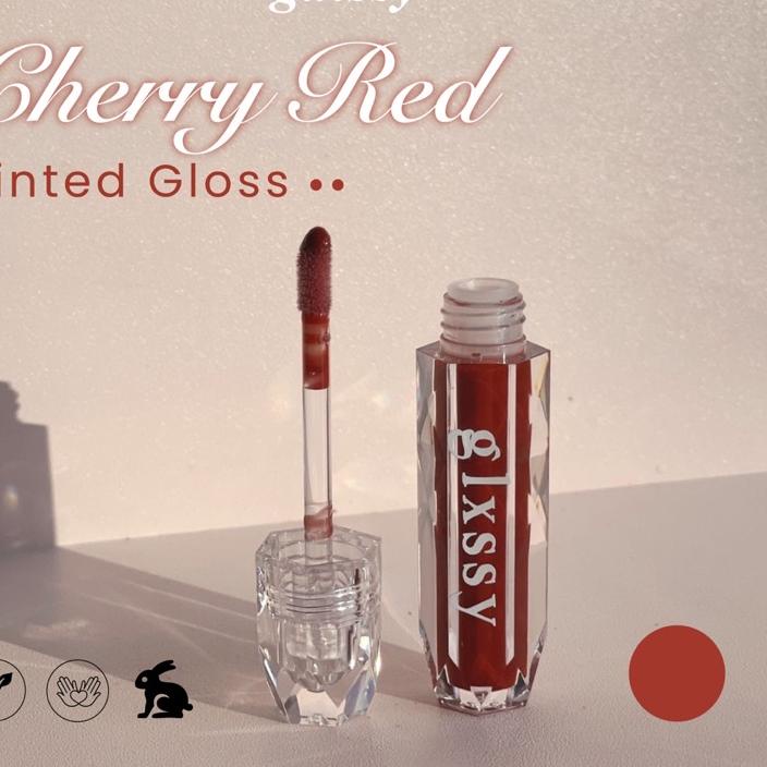 Segera Order Cherry Red Tinted Lip Gloss by Glxssy Dijamin Oke