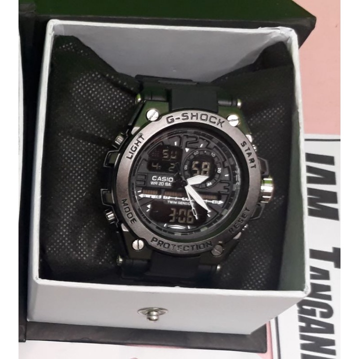 Jam tangan  G Shock GST-8600 Metal Full Black Hitam pala besi jam tangan pria