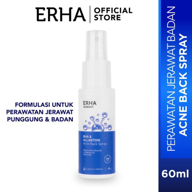 CS-ERHA AcneAct Acne Back Spray 60ml - Perawatan Jerawat Tubuh