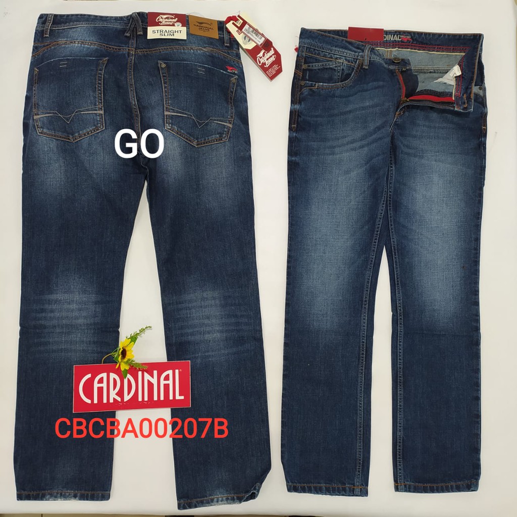 gof 36 CARDINAL CBCBA Celana Panjang Jeans Reguler Fit Slim Fit Straight Slim Bawahan Laki Dewasa