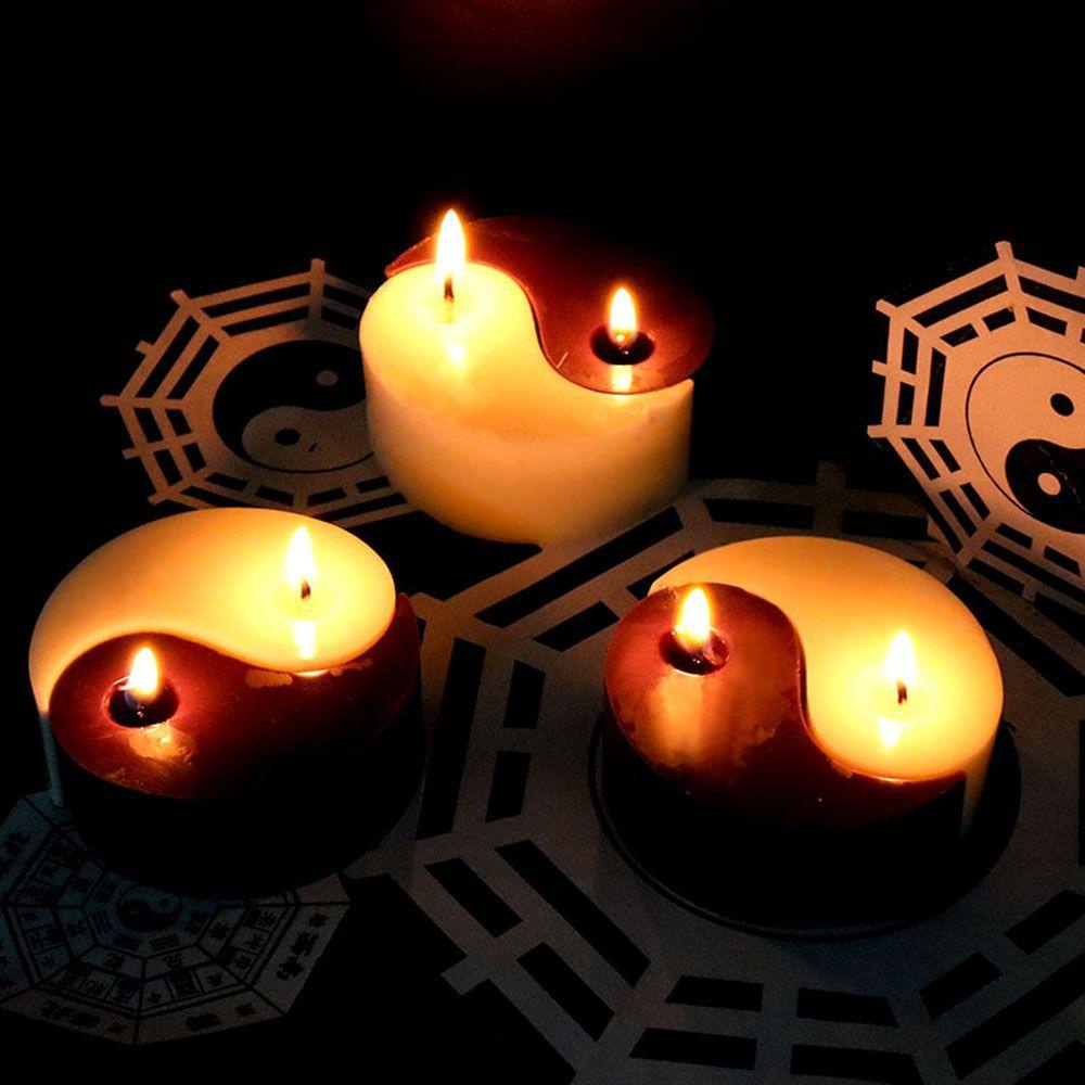 Nanas Tai Chi Art Kreatif Untuk Membuat Lilin Clay Tools Home Decor Epoxy Resin Mold Yin Yang Candle Mold