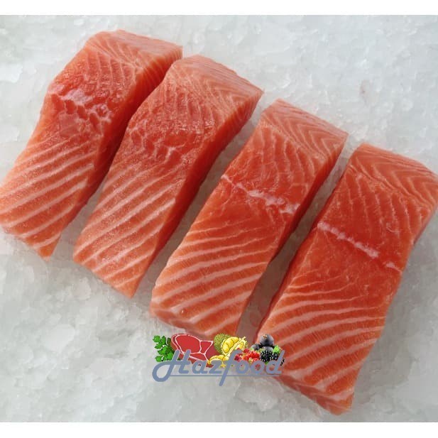 

SALMON PORTIONS SKINLESS AND BONELESS +/-200 GRAM