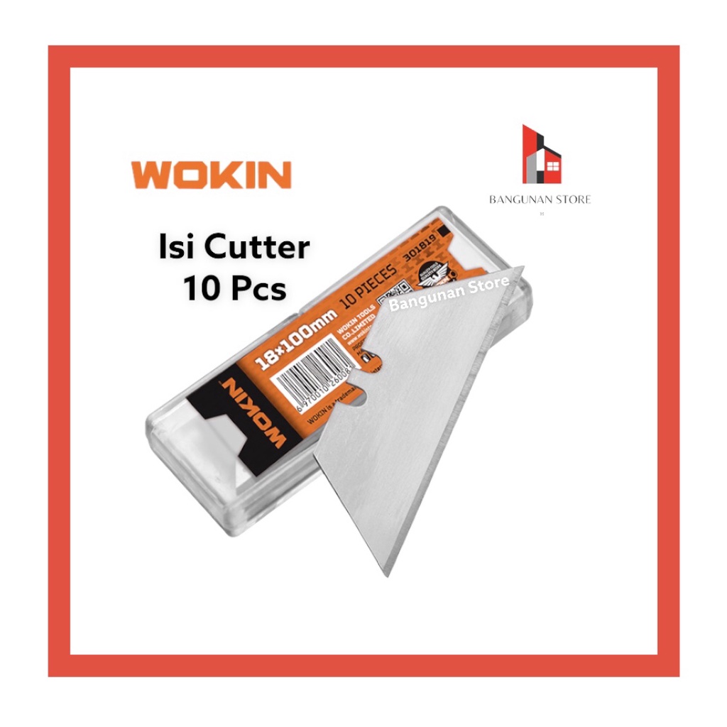 

Isi Ulang Cutter Utility | Refill Blade Wokin SK5 | Isi Pisau Cutter | Bangunan Store