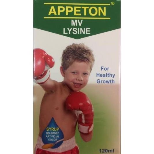 Appeton Lysine Syrup 60ml (Multivitamin Anak)sirup apeton appetton