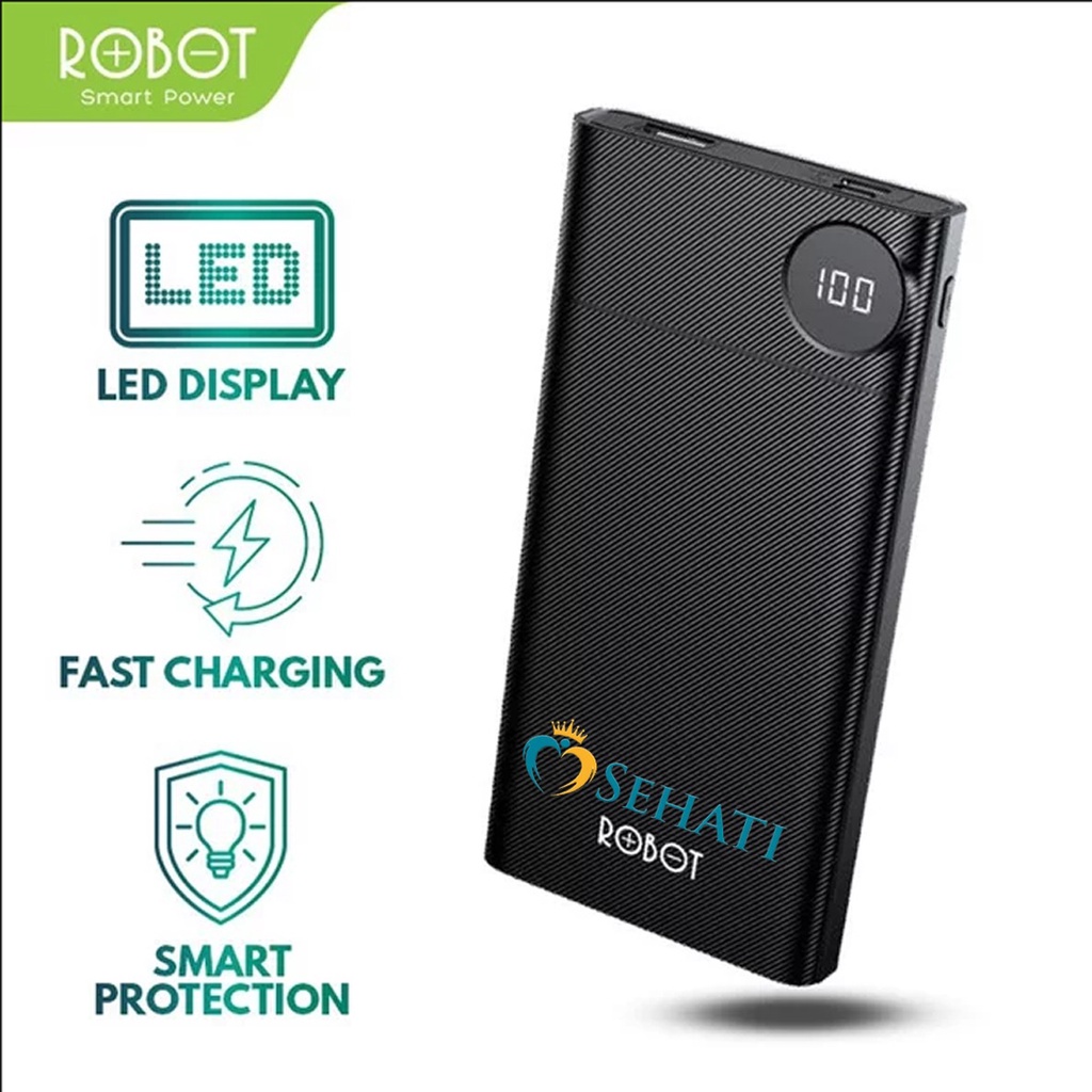 Powerbank LED Robot RT190 Custom Gambar atau Logo