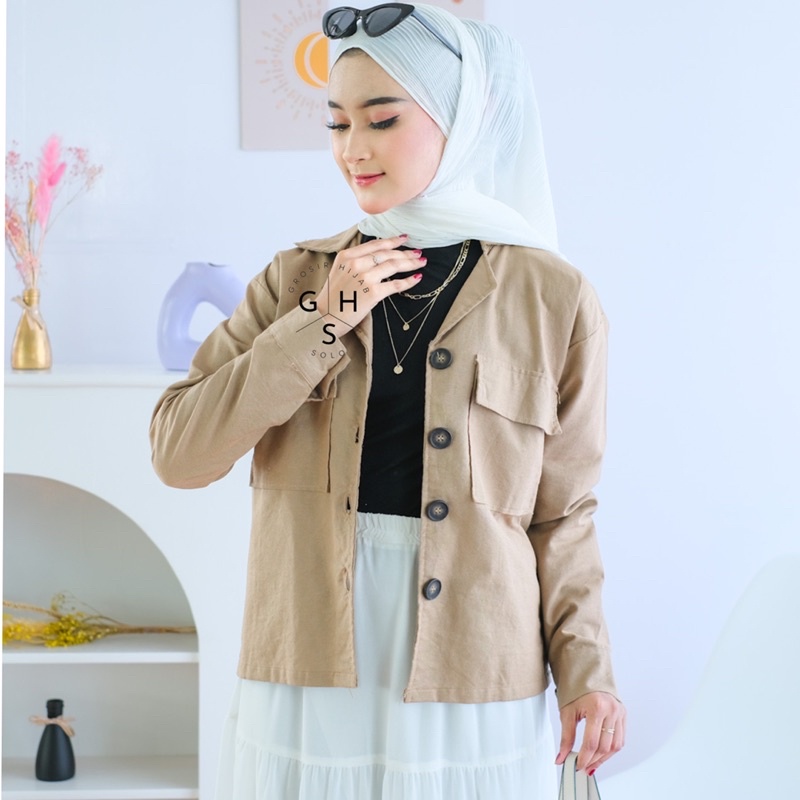 (MGA) KEMEJA OVERSIZE LINEN GORENA DAILY OUTER BUSUI LINEN