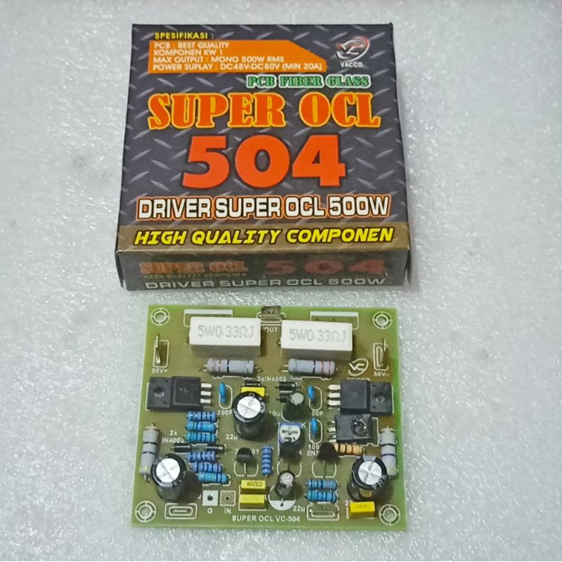 KIT Driver SOCL 504 500 Watt PCB Fiber High Quality Vacco
