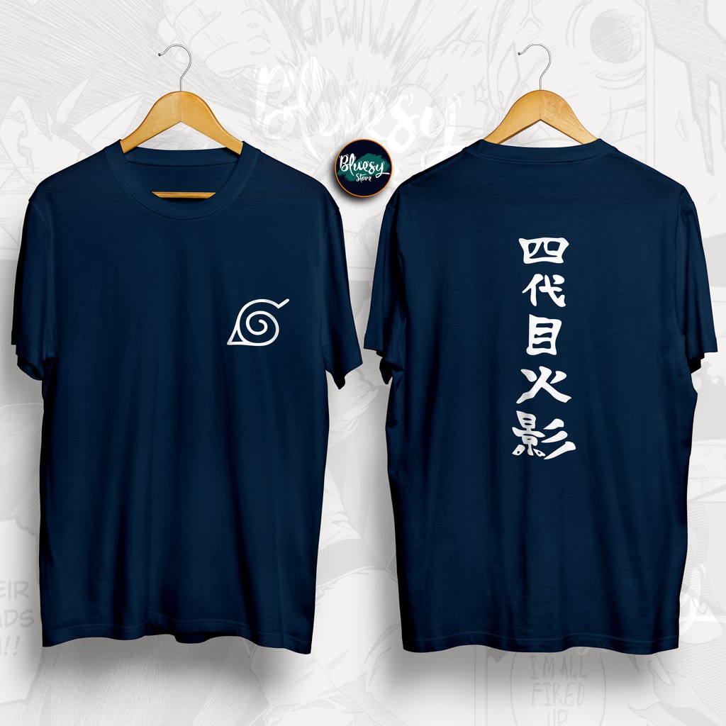 Kaos ANIME NARUTO YONDAIME MINATO NAMIKAZE UZUMAKI CLAN UCHIHA MADARA / KAOS DISTRO ANIME KEREN