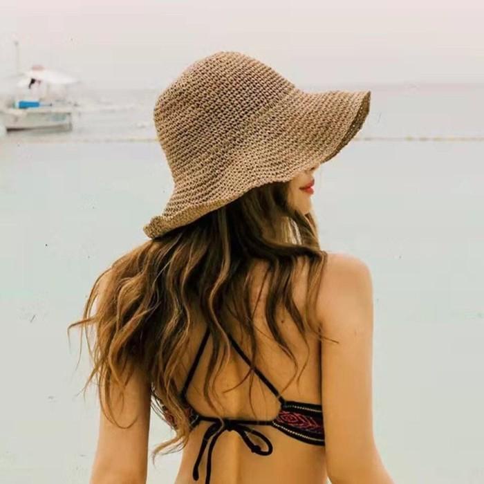 Bucket Hat Ready Topi Bucket Pria Wanita / Ready Summer Hat Grid Graffiti Korea