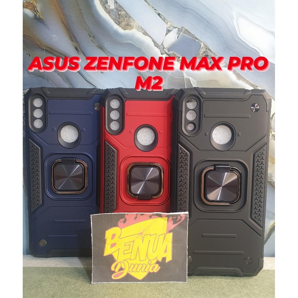 CASE ASUS ZENFONE MAX PRO M2 - CASE SPIGEN THUNDER PLUS RING STAND ZENFONE MAX PRO M2 - BD