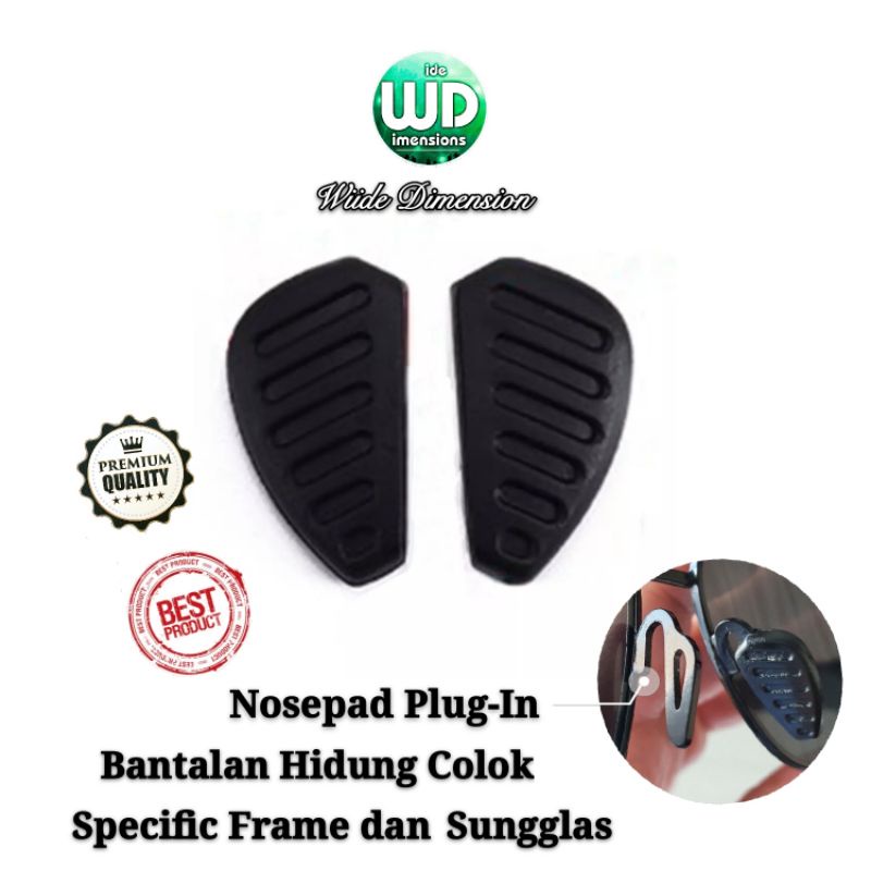 Nosepad Kacamata Silicone Plug-In insert Bantalan Hidung Nose Pad Pocket