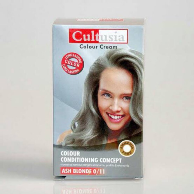 ASH BLONDE  0 11 CULTUSIA  HAIR COLOUR CREAM 30ML SEMIR 