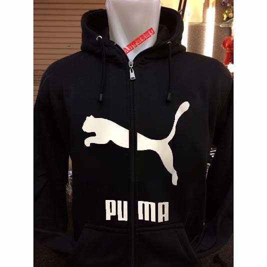 PREMIUM Hoodie PUMA Macan Singo Hitam Tangan Jam Digital #Sirwal PALING MURAH