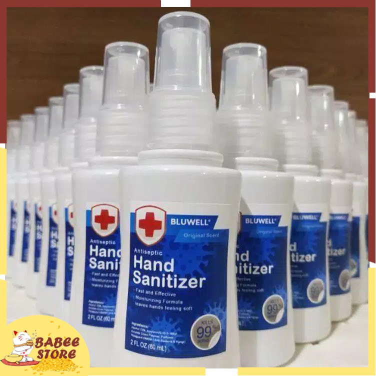 HAND SANITIZER SPRAY / PUMP 60 ML ALKOHOL 70% / ANTISEPTIK / ANTI BAKTERI AMAN SUDAH KEMENKES