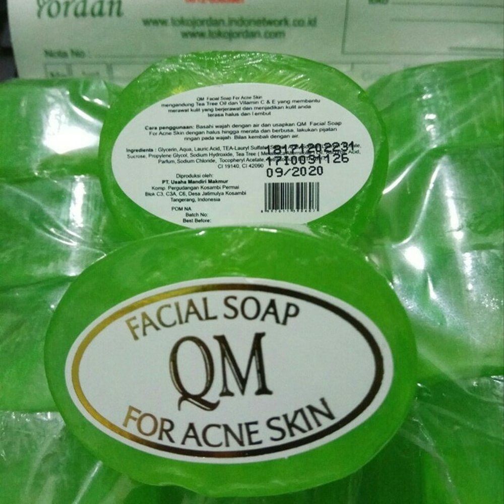 [ORI] QM SABUN ACNE HIJAU | Facial Soap Anti Acne Mengobati dan Mencegah Jerawat Membandel di Wajah