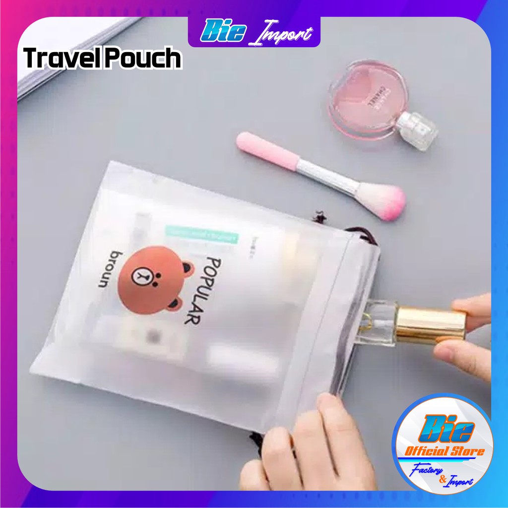 Tas Kosmetik / Pouch Make Up Travel / Tas Serut Korea Impor