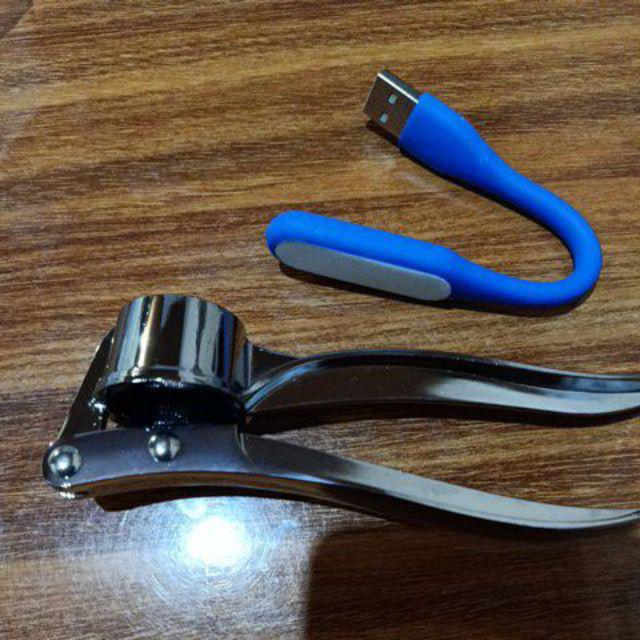 Alat Penghancur Bawang Garlic Press Penghancur Multifungsi Stainles Steel