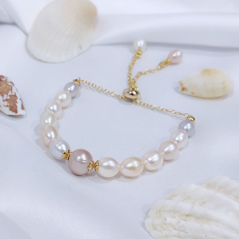 Gelang serut lapis emas mutiara kualitas super Gelang mutiara asli lombok Gelang mutiara Gelang muti