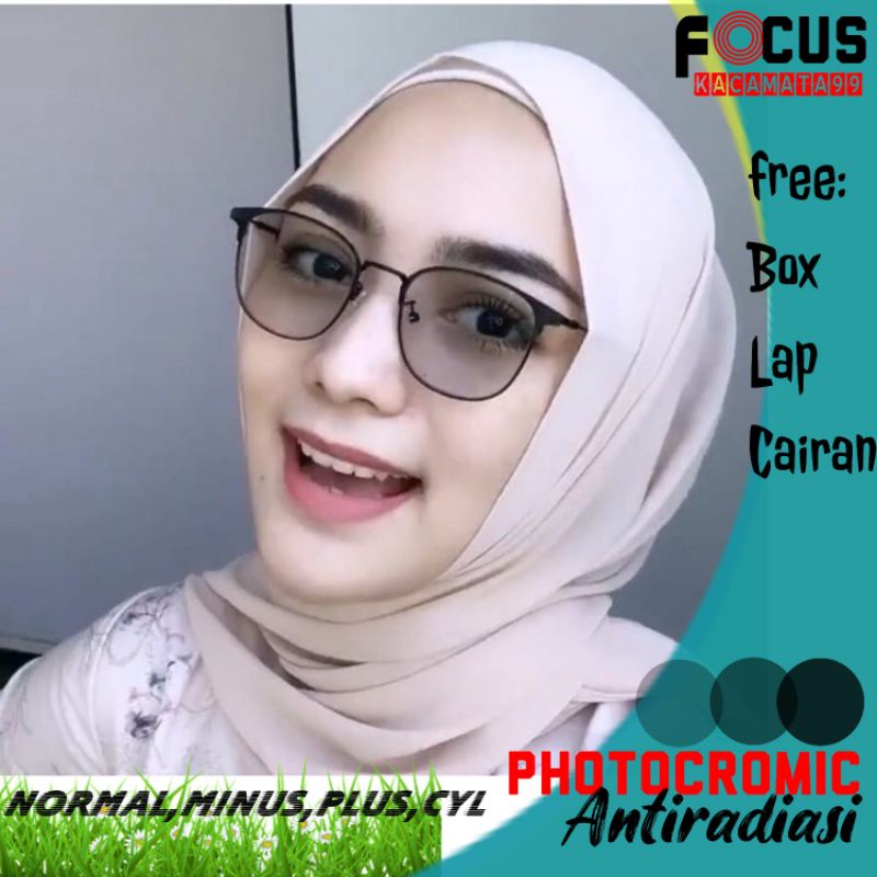 kacamata photocromic antiradiasi bisa blueray Pilih salah satu mau yg photocromic atau blueray ya...