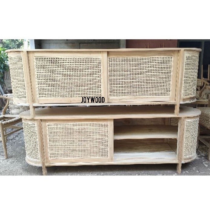 Joywood buffet rotan/ Credenza rotan/  Meja TV Kabinet Rotan