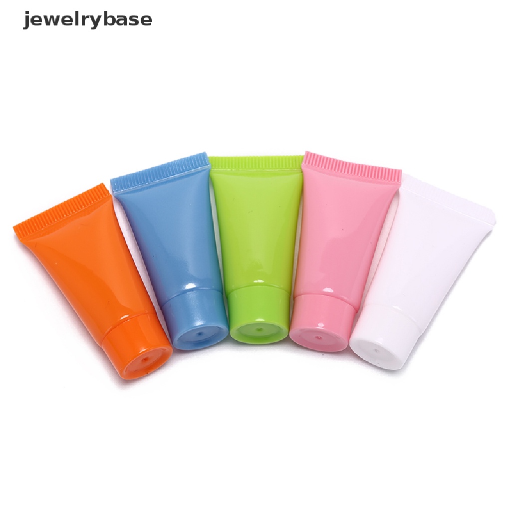 5 Pcs Botol Kosong Isi Ulang Bahan Plastik Ukuran 10ml Untuk lotion Kosmetik