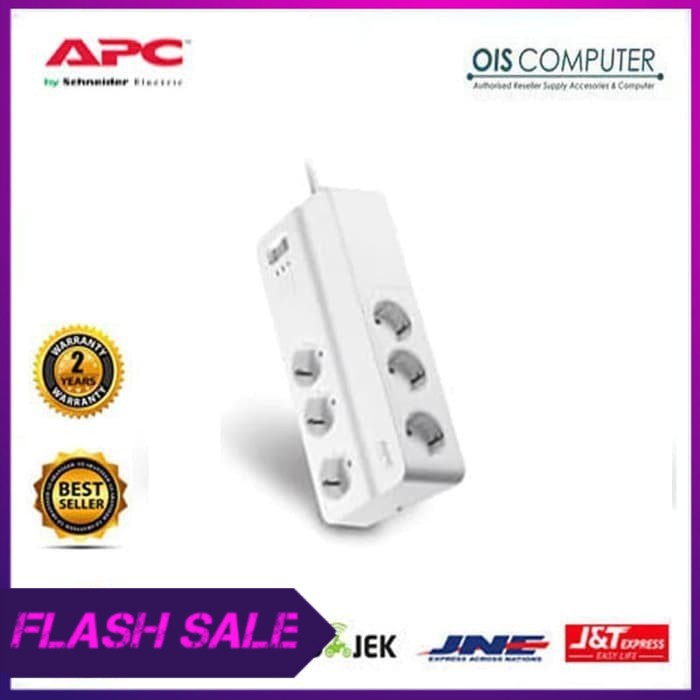 APC Surge Protector PM6GR   PM6 GR colokan anti petir stop kontak