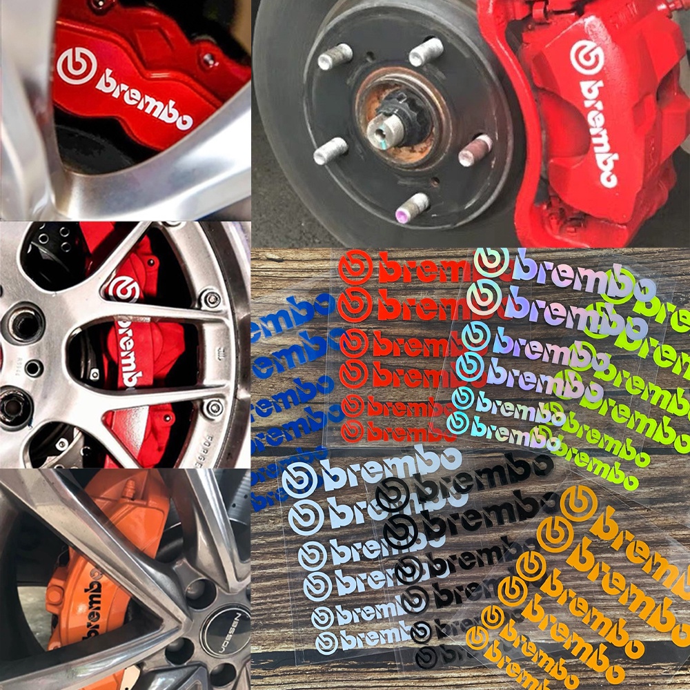 Reflektif Brembo Caliper Stiker AP Balap Shock Absorber Stiker Cocok untuk Porsche, Mercedes Benz, BMW