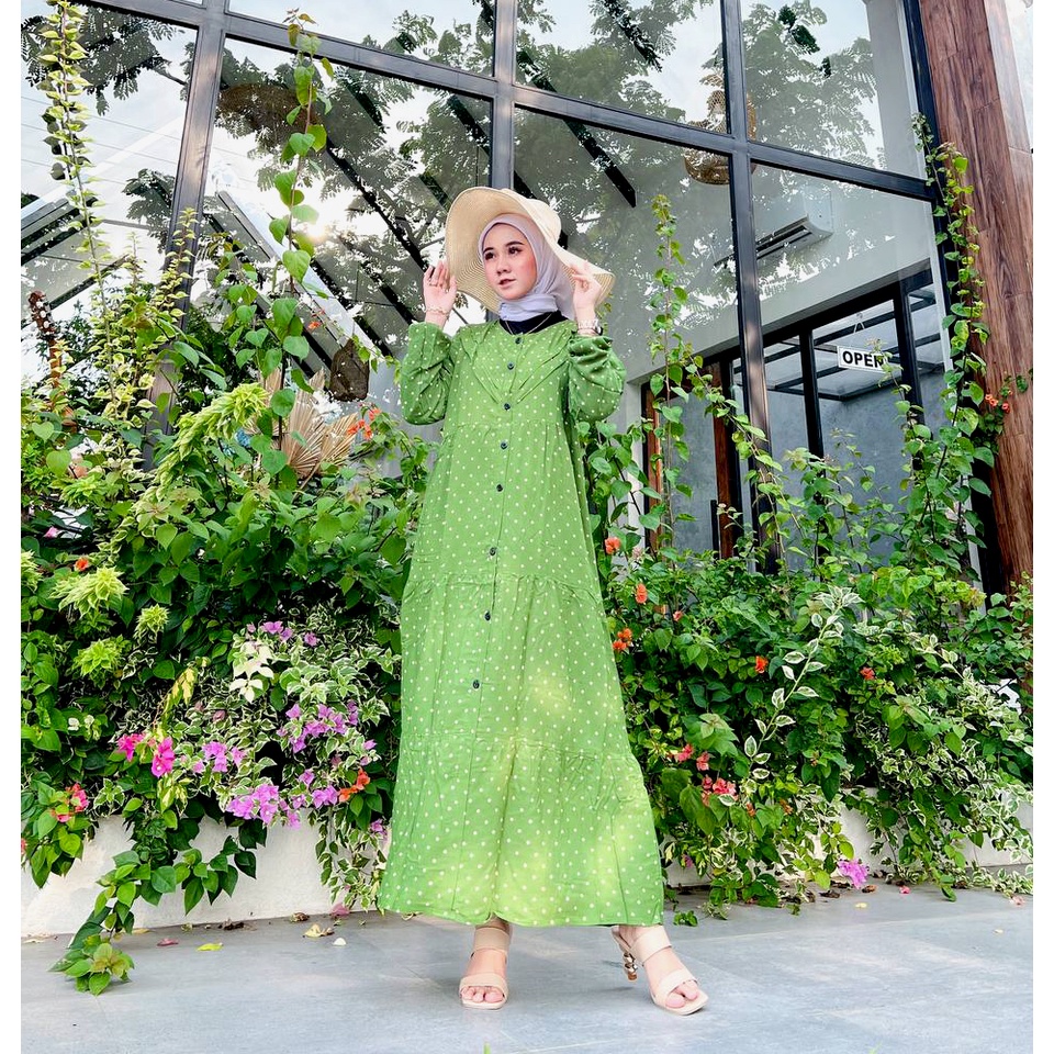 Aisyah Gamis Terbaru Kekinian Rayon Fashion Muslim Wanita