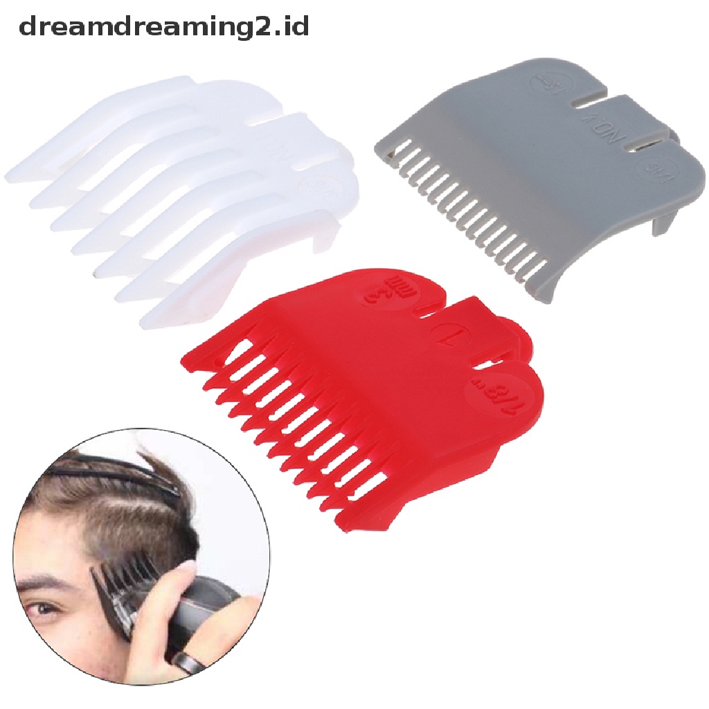 (LIKE) 3pcs Sisir Panduan Untuk Alat Cukur Rambut