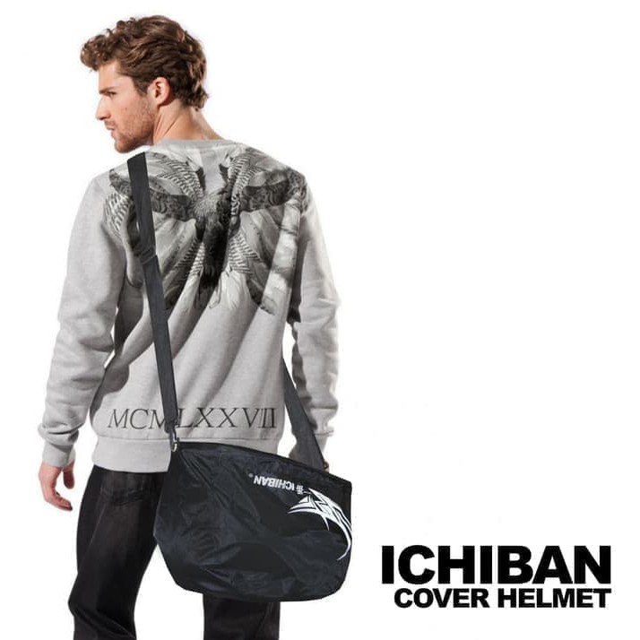 Tas Selempang Cover Helm Ichiban Waterproof Tas Helm Motor Anti Air *