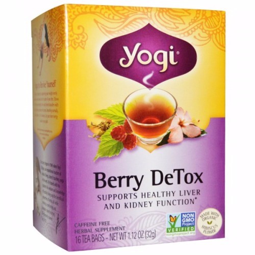 

Yogi Tea, Berry DeTox, Caffeine Free, 16 Tea Bags, 1.12 oz (32 g)