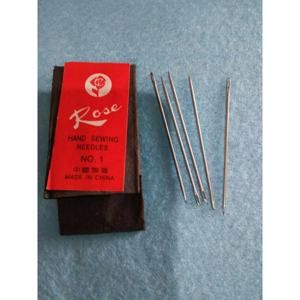 [1 rtg] jarum jahit tangan manual rose No.1 renteng isi 10 bungkus/hand sewing needles