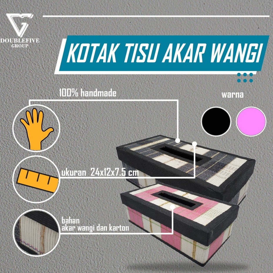 Tempat tissue Kotak Tissue tissue box Tisu Akar Wangi