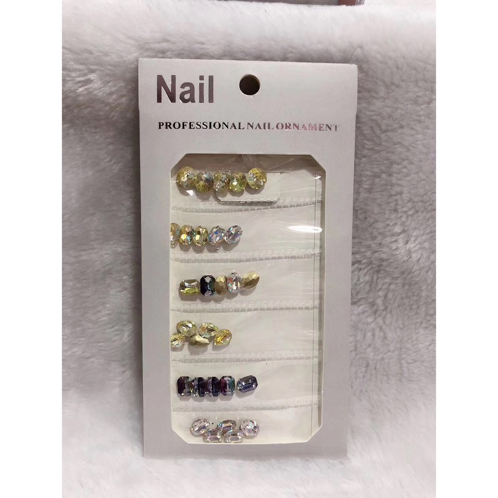 Japan nails aksesosir accesories round diamond swarovski round nailart Produk Good Quality