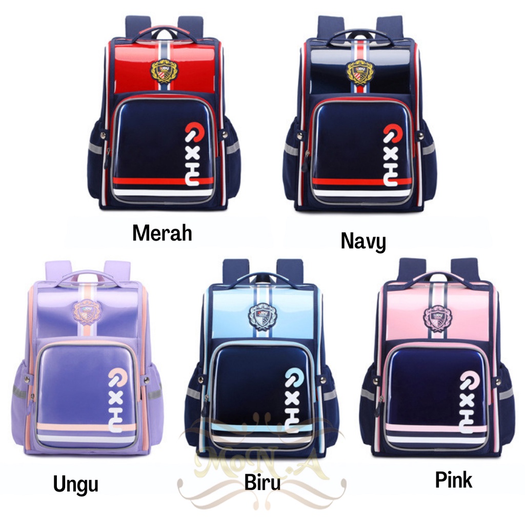 [MONA] Tas Ransel Pria/Wanita Backpack SD SMP Waterproof Kuat Kokoh Kualitas Import Premium - M0187