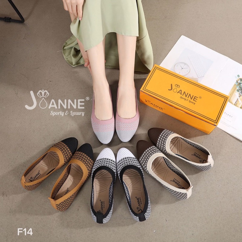 JOANNE FLYKNIT FLAT SHOES #F14
