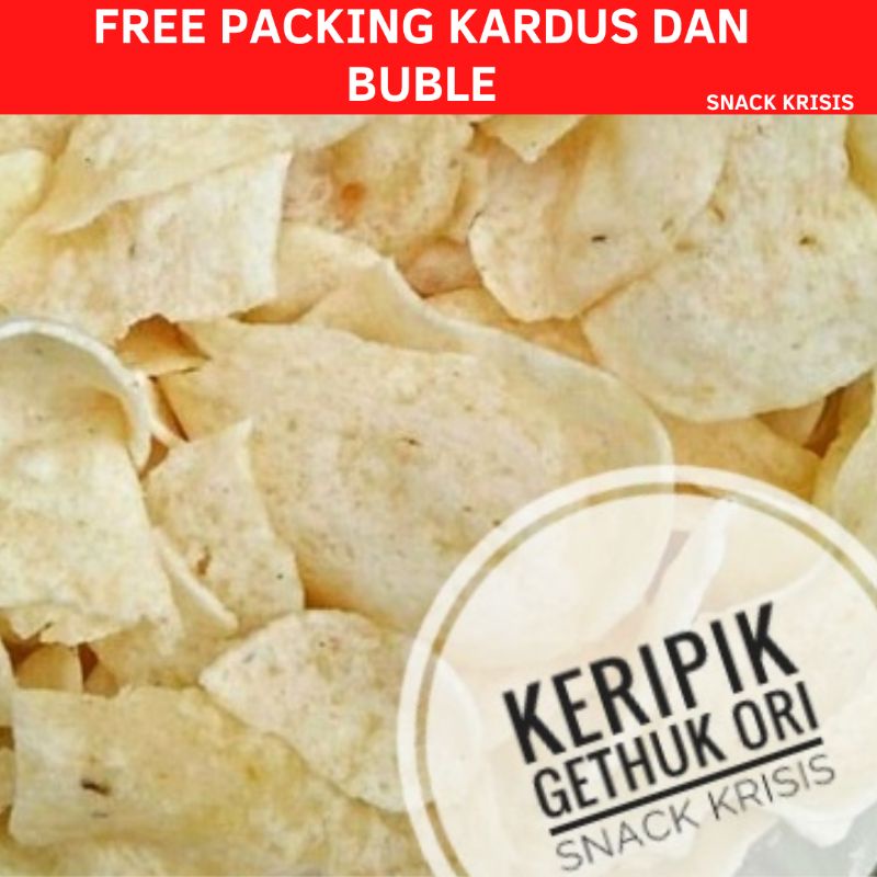 

KERIPIK GETHUK ORIGINAL FREE BUBLE KRIPIK GETHUK SINGKONG 250 GRAM