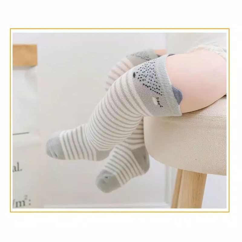 KAOS KAKI BAYI PANJANG DENGKUL LUCU IMUT TEBAL UNIK / KOREAN SHOCK BATITA BALITA-3