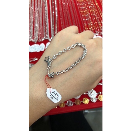 Gelang anak rantai nori emas asli 375