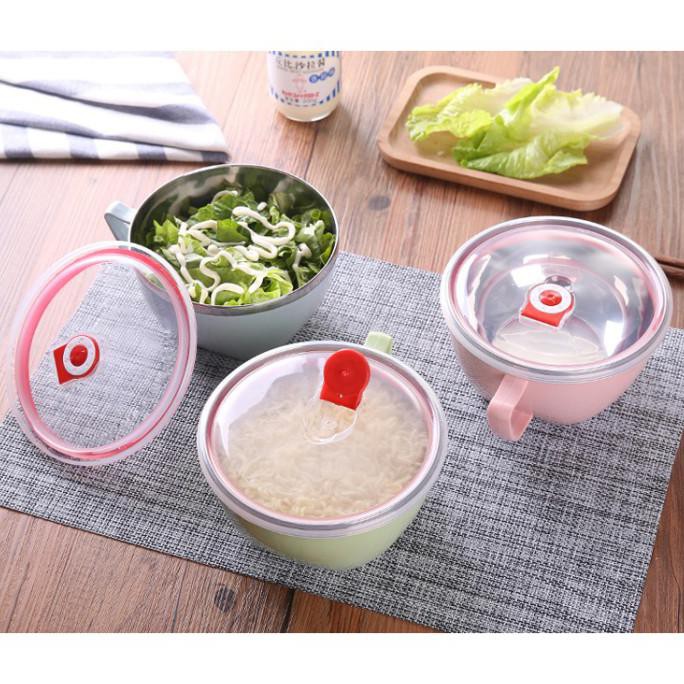 mangkok stanless plastik, mangkok bentuk gelas, cup mangkok korea