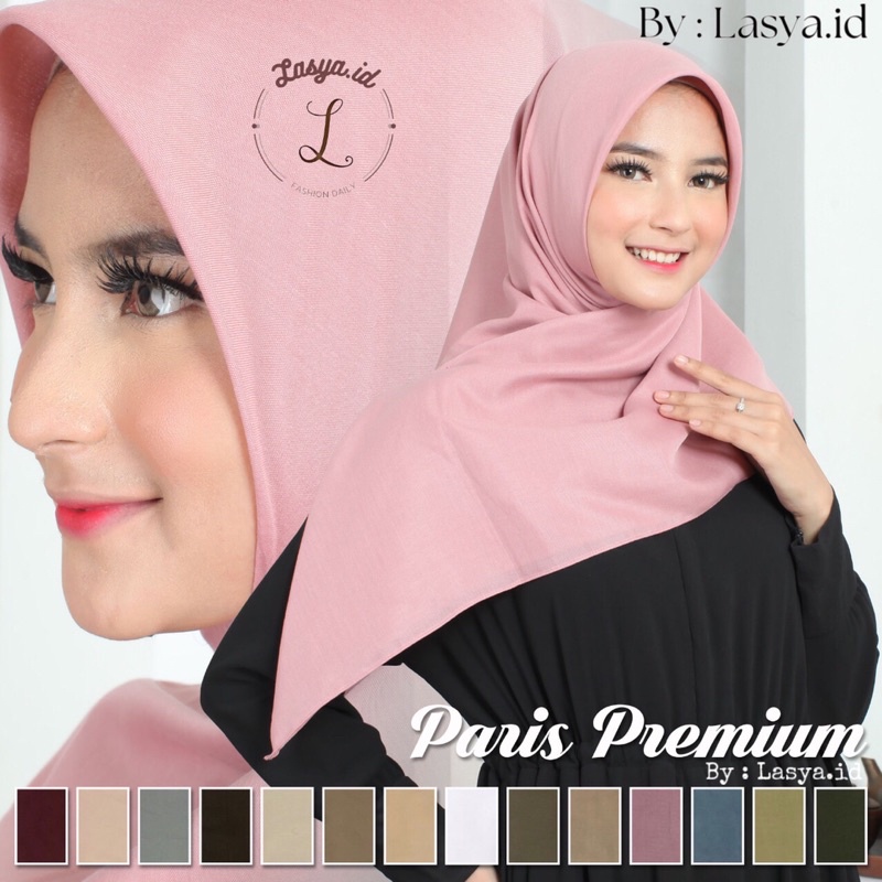 Hijab Segiempat Paris Premium Edisi Sekolah / Paris Anak Sekolah