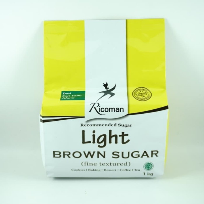 

uuttudd Ricoman Light Brown Sugar 1Kg Fsfs201